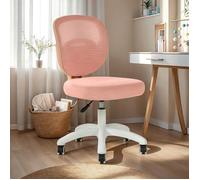 Idimex Chaise de bureau enfant MAYLA – Rose, réglable en hauteur, sans accoudoirs, assise rembourrée