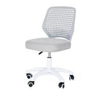 Chaise de Bureau Enfant Smart Grow - ROBA - Chaise Pivotante Ergonomique avec Dossier Respirant - Gris / Blanc