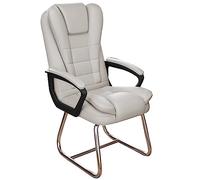 Chaise de bureau ergonomique à dossier haut avec pied en arc et coussin double couche, chaise de jeu en tissu pour bureau, bureau à domicile, supporte 150 kg