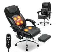 Chaise de Bureau Ergonomique avec Massage, Noir
