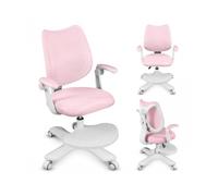 Chaise de bureau ergonomique - MARK ADLER - Junior 4.6 - Rose - Hauteur réglable - Accoudoirs inclinables