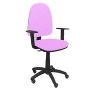Chaise de bureau ergonomique PIQUERAS Y CRESPO - Modèle 04CPBALI82B10RP - Réglable en hauteur - Roues de parquet Rose