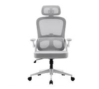 Chaise de bureau ergonomique SIHOO M102C - Support lombaire, accoudoirs réglables, assise spacieuse - Jusqu'à 136 kg - Blanc