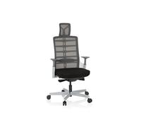 SKARIF - Siège de bureau haut de gamme Blanc/Gris/Noir
