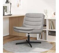 Chaise de bureau - fauteuil de bureau Vidaxl aise pivotante Gris nuage 63 x 75 x 76 cm tissu