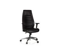 Chaise de bureau / fauteuil de bureau VITORO cuir synthétique noir