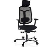BICOLORE HIGH - Siège de bureau haut de gamme Noir / Argent