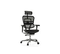 Chaise de bureau / fauteuil de direction ERGOHUMAN GEN2 assise cuir / dossier maille noir