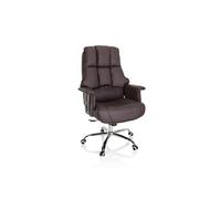 Chaise de bureau / Fauteuil pivotant COMMANDER Similicuir Marron