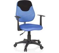 Chaise de bureau / fauteuil pivotant pour enfant KIDDY STYLE tissu bleu / noir hjh OFFICE Bleu/Noir G