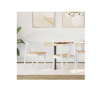 Chaise de bureau GENERIQUE Lot de 2 Bois massif H. 80.5 cm