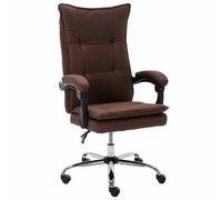 vidaXL Chaise de bureau Marron Tissu
