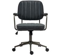 CLP Chaise De Bureau Natrona I Chaise De Bureau Ergonomique Réglable en Hauteur I Pivotant À 360 Degrés avec Fonction Bascule Rembourrée, Couleur:Noir Antique