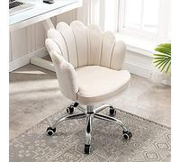 Chaise de bureau pivotante en velours, chaise à coque réglable pour filles, mobilier de bureau et de chambre à coucher, sièges de loisirs modernes pour les espaces de travail à domicile