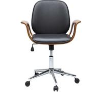 Chaise de bureau pivotante Patron noyer Kare Design