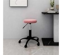 vidaXL Chaise de bureau pivotante rose velours