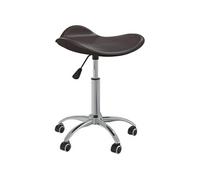 vidaXL Chaise de bureau 3088558 – Pivotante, ergonomique, hauteur réglable – Similicuir Marron