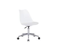 Vente-unique - Chaise de Bureau - Polypropyléne et Simili - Blanc - XAFY