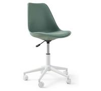 Chaise de bureau enfant à roulettes vert TU
