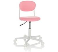 Chaise de bureau pour enfants / chaise pivotante pour enfants KIDDY BASE I Tissu rose hjh OFFICE Rose G