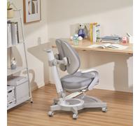 Chaise de bureau pour enfants 'Partille' rembourrée réglable 99 x 55 x 76 cm Gris