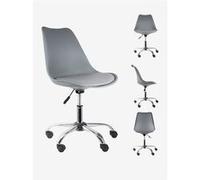 Chaise de bureau primaire à roulettes - gris - TU -