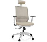 Chaise de bureau PROFONDO PRO W Tissu maille / Tissu beige hjh OFFICE Beige G