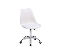 Happy Garden Chaise de bureau Anne – Réglable en hauteur blanche