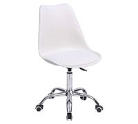 Chaise de bureau réglable en hauteur blanche anne