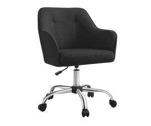 Chaise de bureau réglable en hauteur SONGMICS Noir OBG019B01 - Confortable et résistant - Charge 120 kg