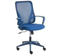 Chaise de Bureau Revêtement en Maille Pivotante Réglable en Hauteur et Inclinabl