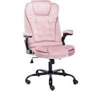 Chaise de bureau Rose Velours Rose G