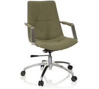 Chaise de bureau / Siège pivotant SARANTO II Tissu Vert hjh OFFICE Vert G