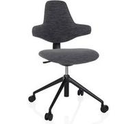 Chaise de bureau / siège-selle de cheval PALIANO gris hjh OFFICE Gris G