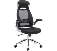 Songmics Chaise de bureau OBN86BK – ergonomique, réglable (hauteur & accoudoirs) 150 kg, noir