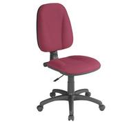 Chaise de bureau tissu Prestige Jupiter - Bordeaux