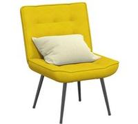 vidaXL Chaise de relaxation jaune 64x74x84 cm velours