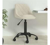 Vidaxl Chaise à Manger - Crème Velours