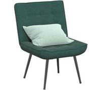vidaXL Chaise de relaxation velours vert foncé 64x74x84 cm