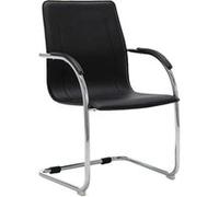 vidaXL Chaise de bureau cantilever - Noir