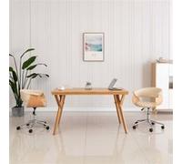 vidaXL Chaise pivotante - Crème