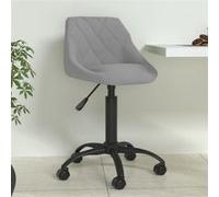 Chaise de bureau vidaxl interieur non pliable H. 67.5 cm en plastique gris Gris G