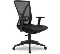 Chaise de bureau Waytex GREDI Ergonomique Basculant synchrone avec Accoudoirs et Soutien Lombaire réglables Noir G