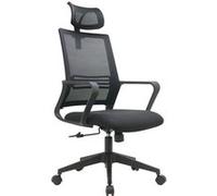 Chaise de bureau Waytex VEGA Ergonomique Basculant avec Appui-tête, Accoudoirs et Soutien Lombaire Noir G