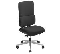 Chaise de bureau Wi-Max - tissu - sans accoudoirs - noir