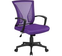 Chaise de Bureau Yaheetech - Violet - Ergonomique - Inclinable - Hauteur Réglable