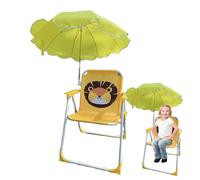 Chaise de camping pour enfant avec parasol, sable de plage, chaise avec | Siège de sable résistant au vent pour les activités de plein air, jardin, piscine, pique-nique