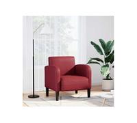 Chaise de canapé et accoudoirs rouge bordeaux 54 cm similicuir