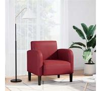Chaise de canapé et accoudoirs rouge bordeaux 54 cm similicuir Rouge G