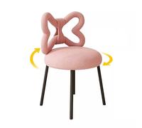 Chaise de coiffeuse avec dossier, tabouret de maquillage en velours pour chambre à coucher, coiffeuse, petit espace